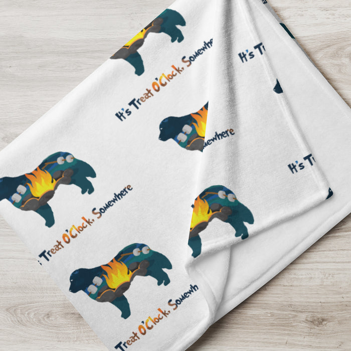 Treat O'Clock Throw Blanket